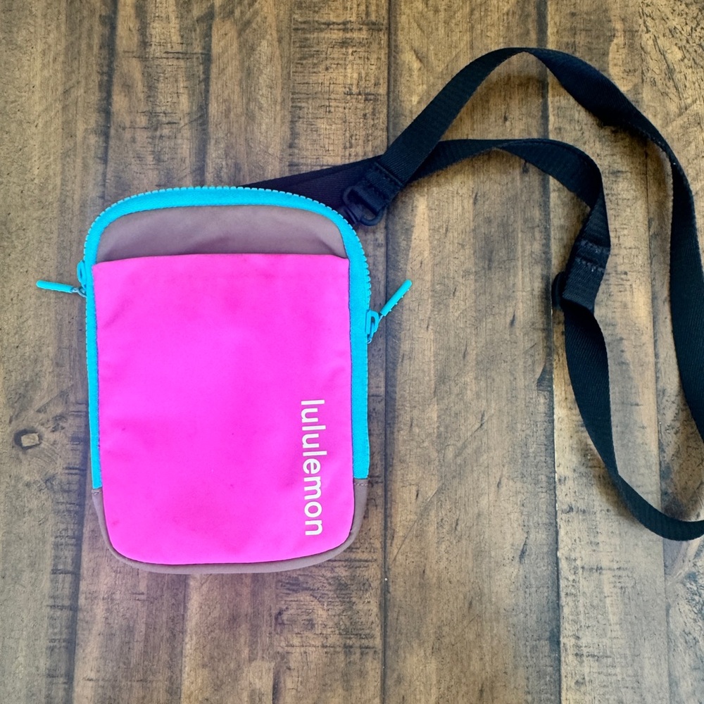 lululemon athletica Pink and Brown Mini Bag